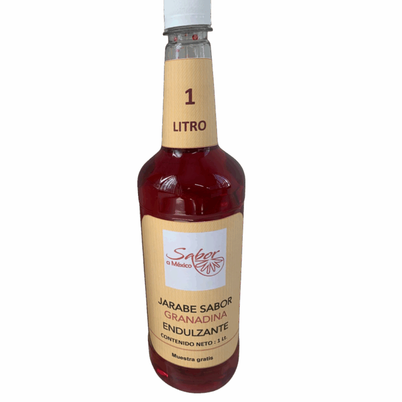 Jarabe sabor granadina de 1 lt